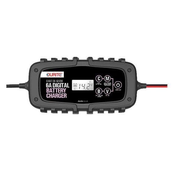 Durite 0-647-36 12v 6.5A 9 Step Fully Automatic Digital Battery Charger
