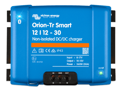 Victron Orion-Tr Smart 12v 30amp Non Isolated DC-DC Battery to Battery Charger ORI121236140