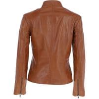 Ashwood Leather Biker Jacket in Tan