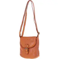 Ashwood Leather D-90 Crossbody Bag in Tan