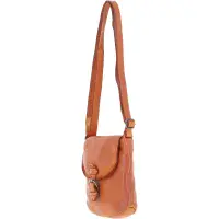 Ashwood Leather D-90 Crossbody Bag in Tan