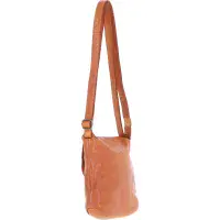 Ashwood Leather D-90 Crossbody Bag in Tan