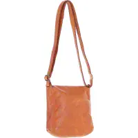 Ashwood Leather D-90 Crossbody Bag in Tan