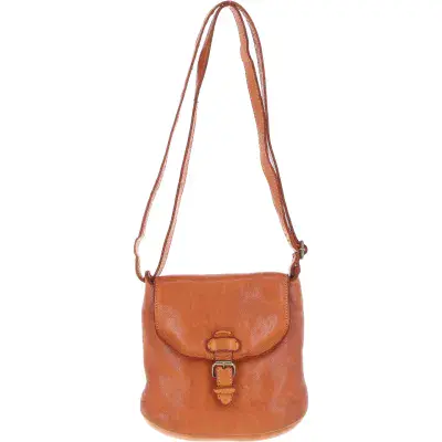 Ashwood Leather D-90 Crossbody Bag in Tan