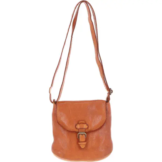 Ashwood Leather D-90 Crossbody Bag in Tan