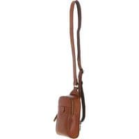 Ashwood Leather Unisex Three Pocket Sling Bag in Honey