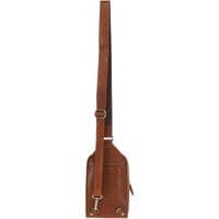 Ashwood Leather Unisex Three Pocket Sling Bag in Honey