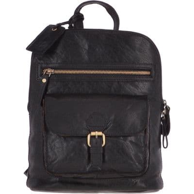 Ashwood Small Vintage Leather Backpack in Black