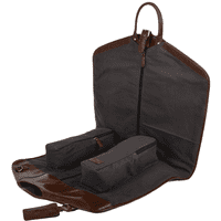 Ashwood Unisex Leather Suit Carrier in Chestnut