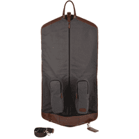 Ashwood Unisex Leather Suit Carrier in Chestnut