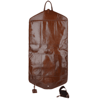 Ashwood Unisex Leather Suit Carrier in Chestnut