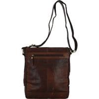 Ashwood Unisex Medium Vintage Leather Travel Bag in Brandy