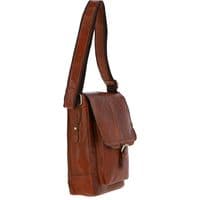 Ashwood Unisex Medium Vintage Leather Travel Bag in Tan