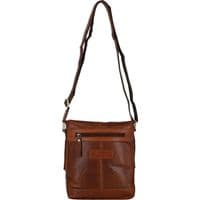 Ashwood Unisex Small Vintage Leather Travel Bag in Tan