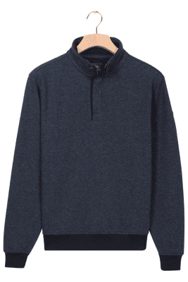 Baileys  Two tone 1/2 zip sweatshirt in navy