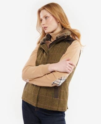 Barbour Alder Wool Gilet in Olive