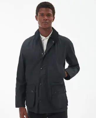 Barbour Ashby Wax Jacket in Black
