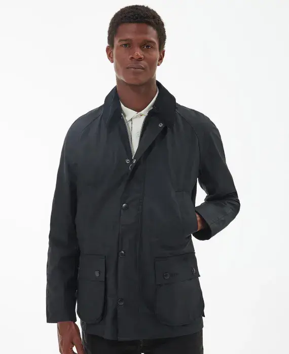 Barbour Ashby Wax Jacket in Black