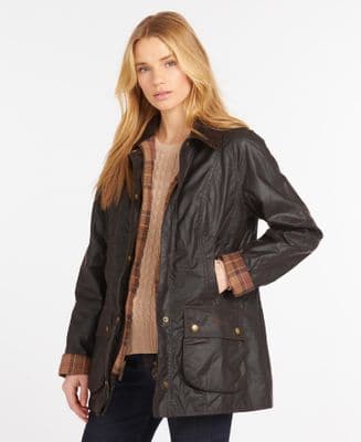 Barbour Beadnell Wax Jacket in Rustic
