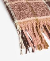 Barbour Boucle Scarf in Chocolate Tartan