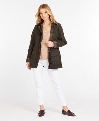 Barbour Classic Beadnell Wax Jacket in Olive