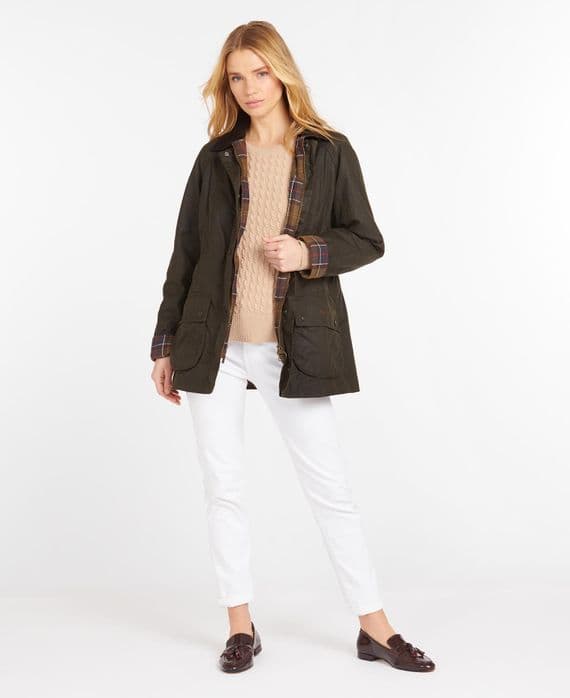 Barbour Classic Beadnell Wax Jacket in Olive