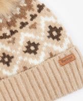 Barbour Claudia Fairisle Beanie in Rosewood