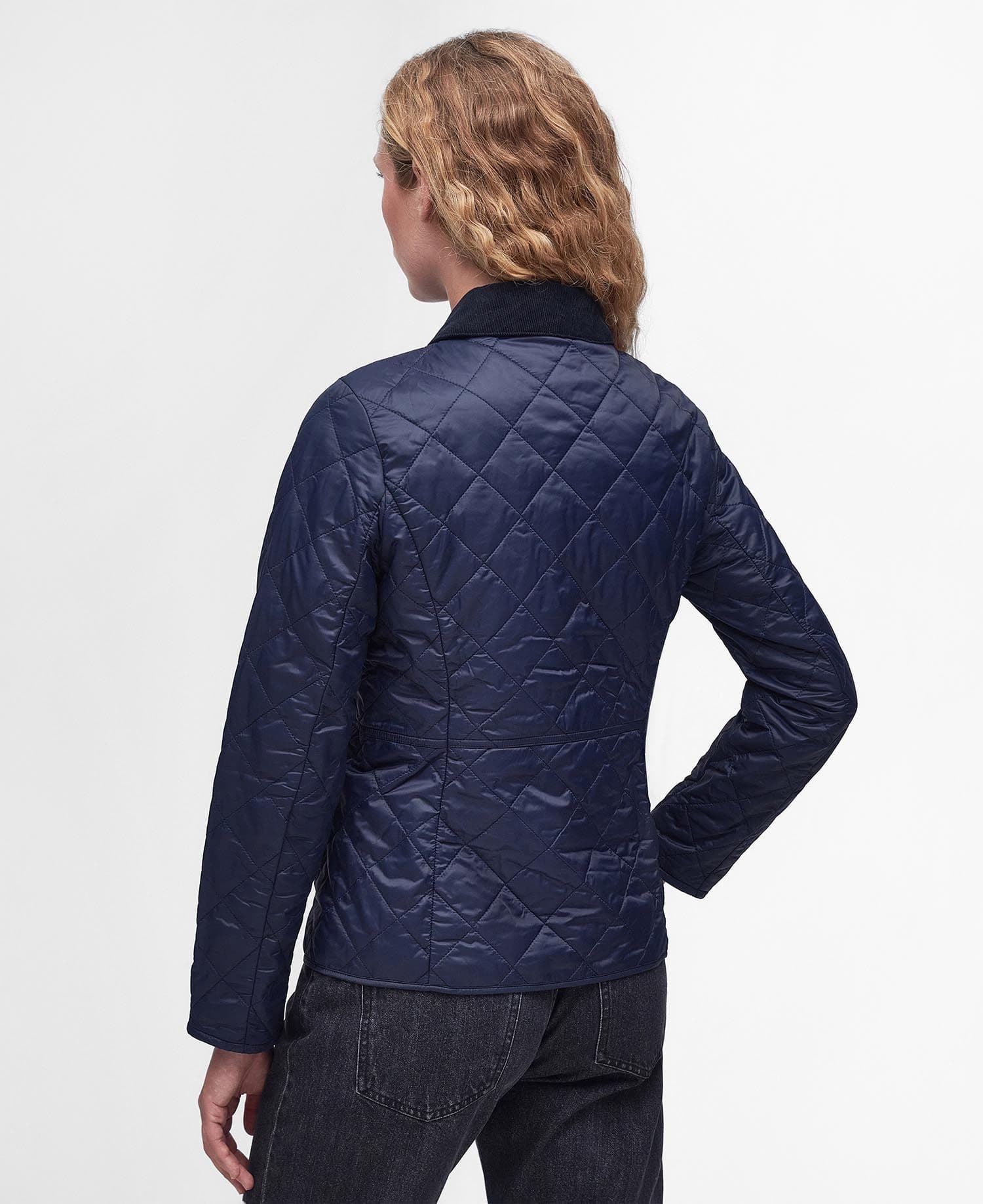 Barbour Deveron Quilted Jacket in Navy