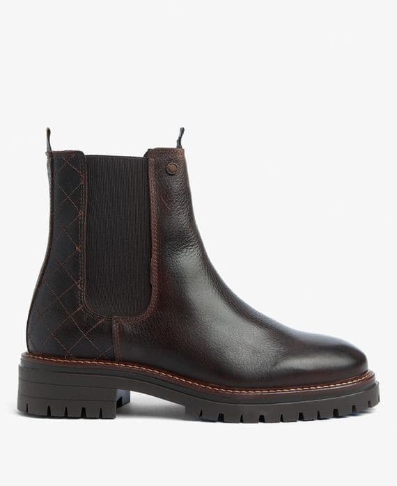 Barbour Evie Chelsea Boots in Brown