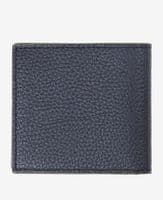 Barbour Grain Leather Billfold Wallet in Black