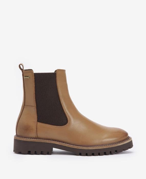 Barbour Harmby Chelsea Boots in Chestnut