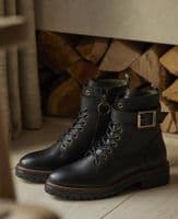 Barbour Heidi Commando Boots in Black