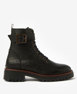 Barbour Heidi Commando Boots in Black