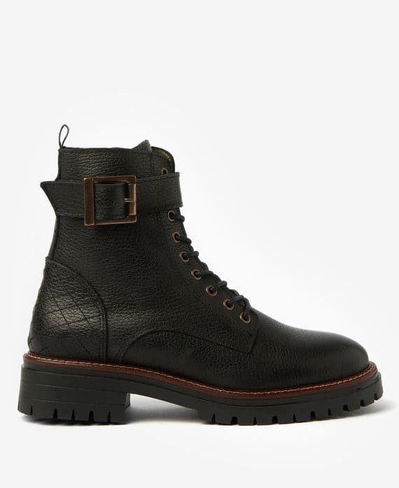 Barbour Heidi Commando Boots in Black