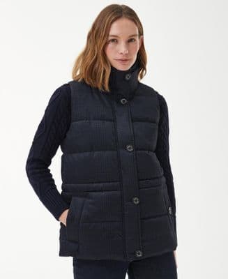 Barbour Herring Gilet in Navy Check