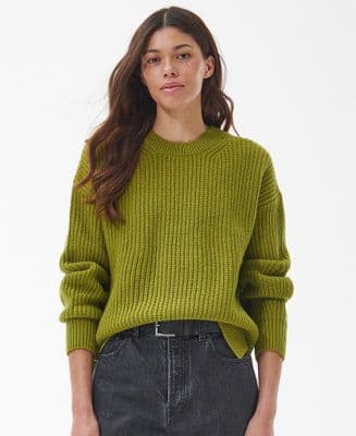 Barbour Horizon Knitted Jumper in Green