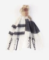 Barbour Isla Tartan Boucle Scarf in Rosewood
