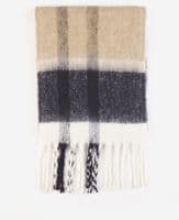Barbour Isla Tartan Boucle Scarf in Rosewood