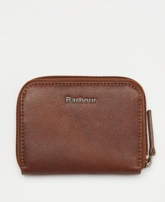 Barbour Laire Leather Purse in Brown