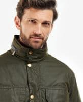 Barbour Malcolm Wax Jacket in Archive Olive