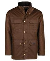 Barbour Malcolm Wax Jacket in Brown