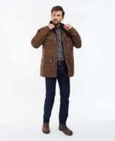 Barbour Malcolm Wax Jacket in Brown