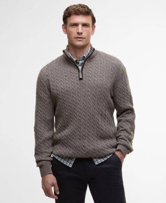 Barbour Ramsden Cable-knit Half Zip