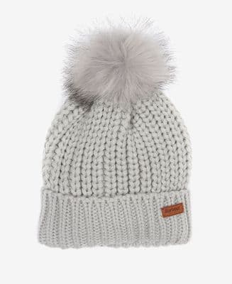 Barbour Saltburn Beanie in Ice White