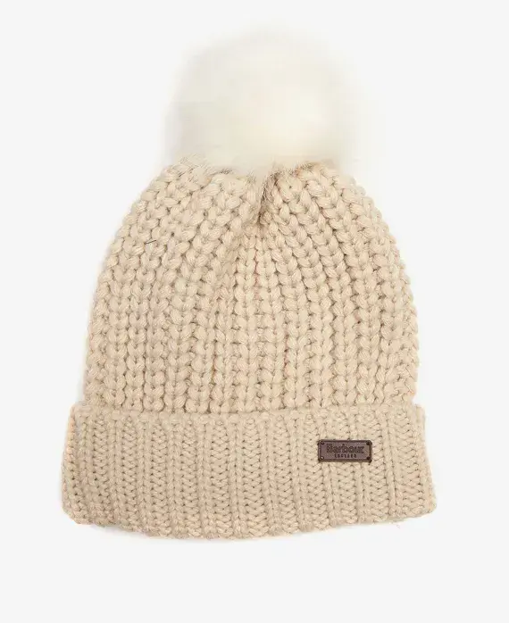 Barbour Saltburn Beanie in Pearl