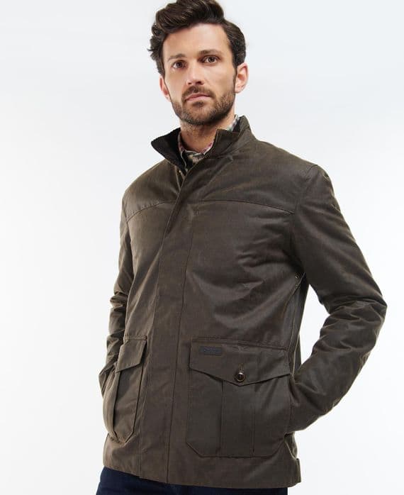 Barbour Sheldon Wax Jacket in Brown