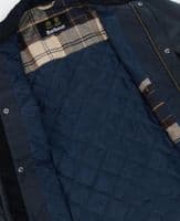 Barbour Sheldon Wax Jacket in Navy