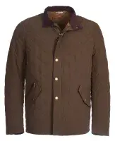 Barbour Shoveler Quilted Jacket in Olive