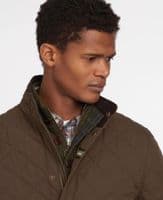 Barbour Shoveler Quilted Jacket in Olive