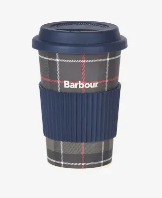 Barbour Tartan Travel Mug in Navy